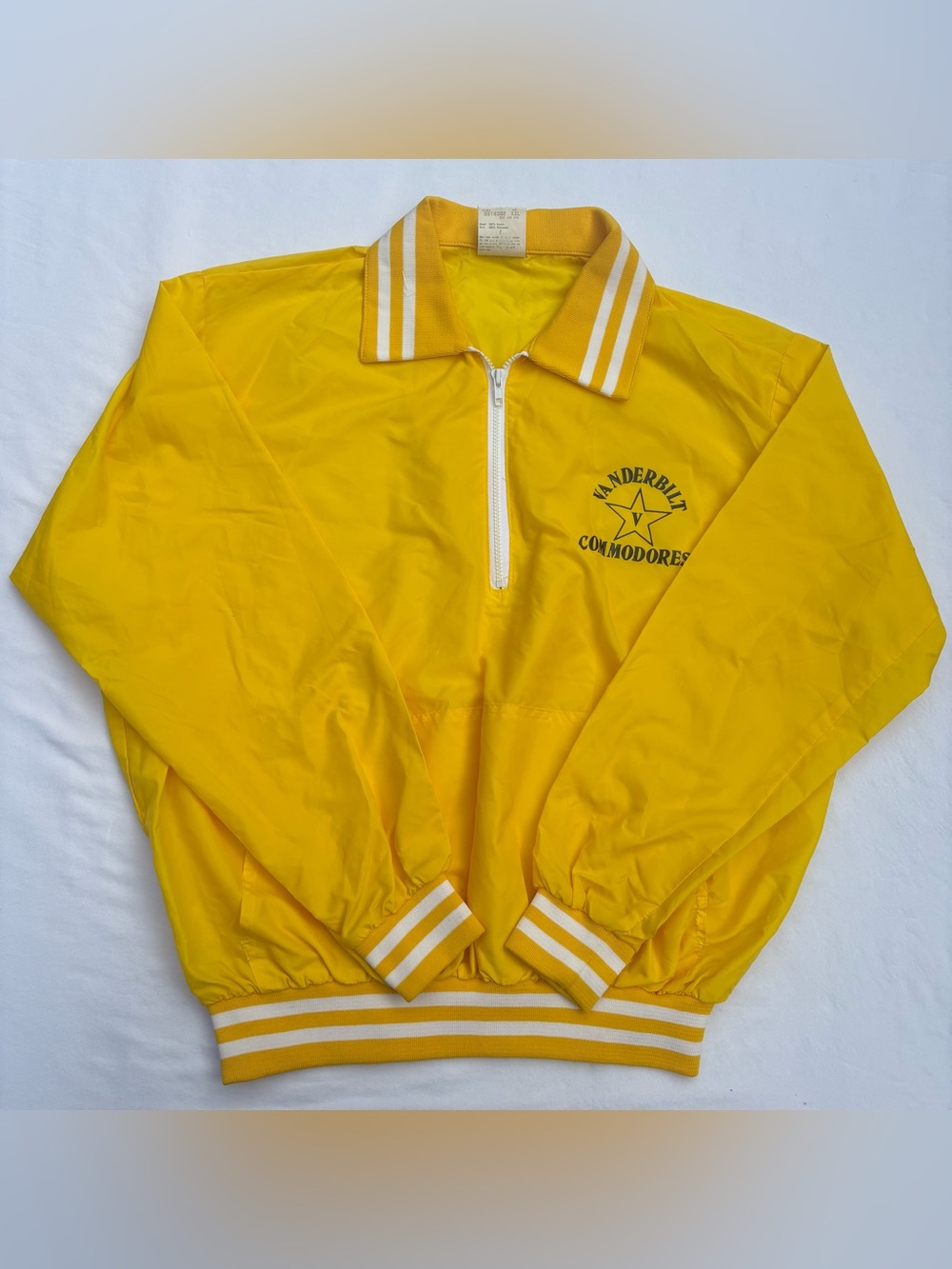 Vintage 80’s Windless Vanderbilt Commodore’s Windbreaker 1/4 Zip Jacket XXL